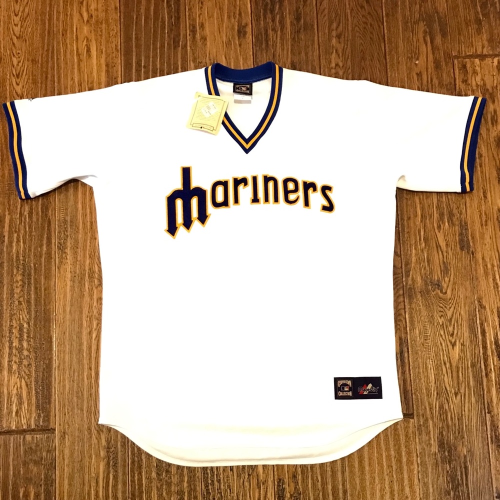 NWT Mens XL Majestic Retro 1979 Mariners Jersey